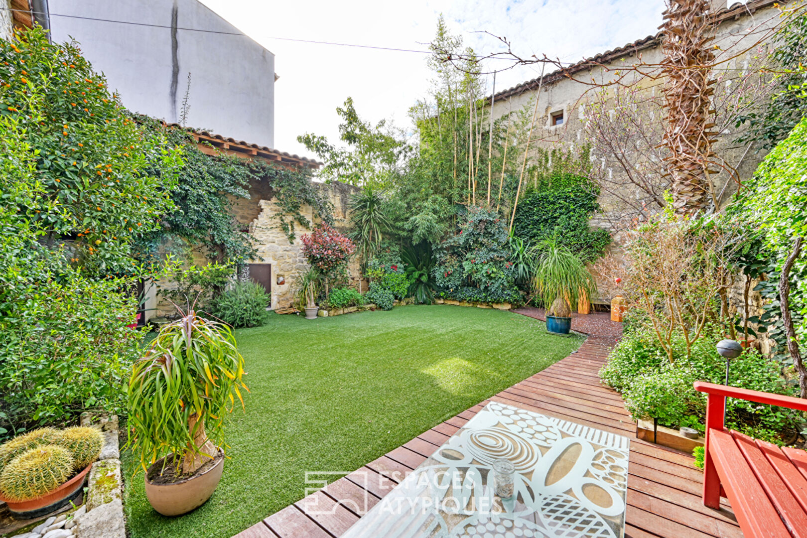 Superb village house with garden