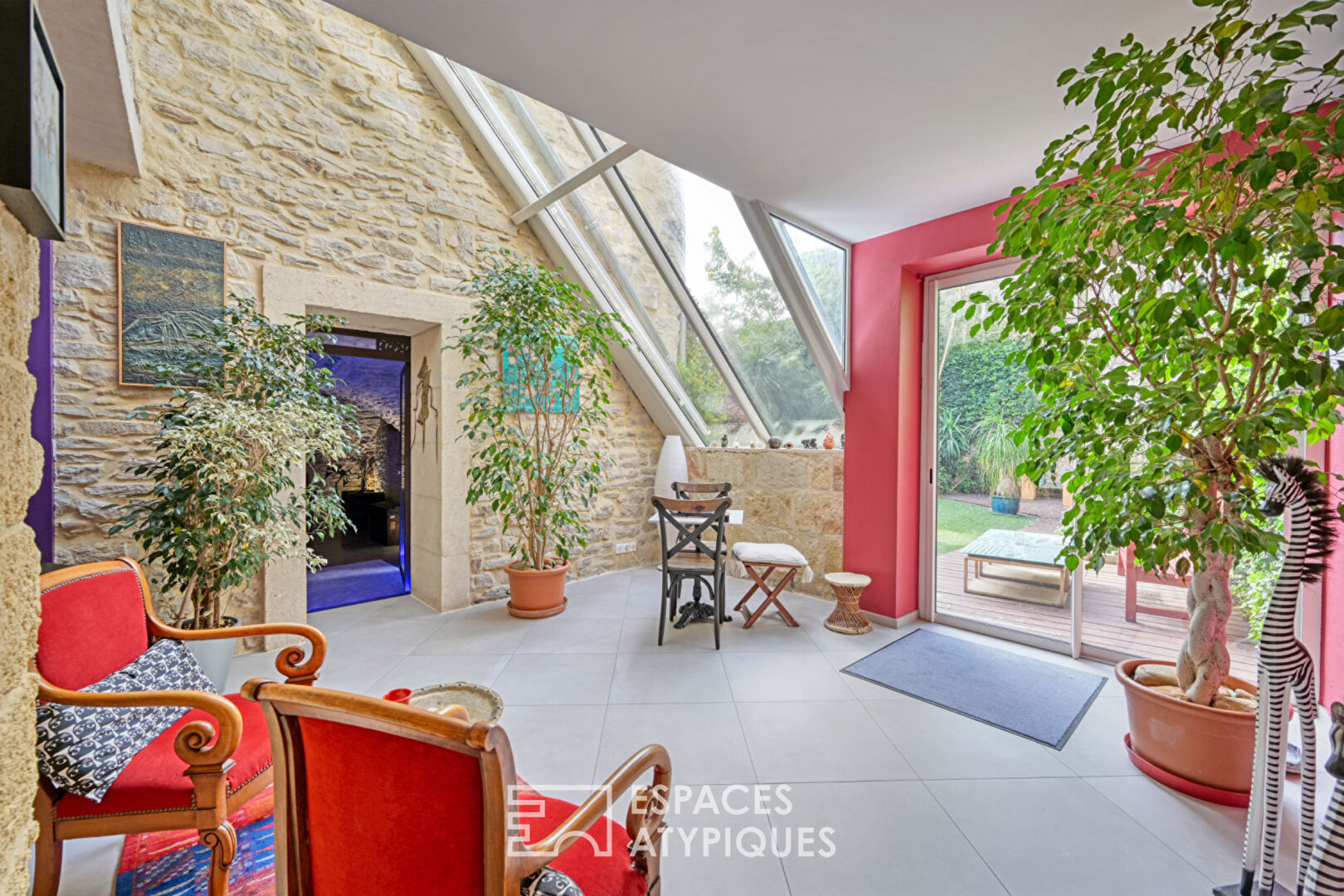 Superb village house with garden