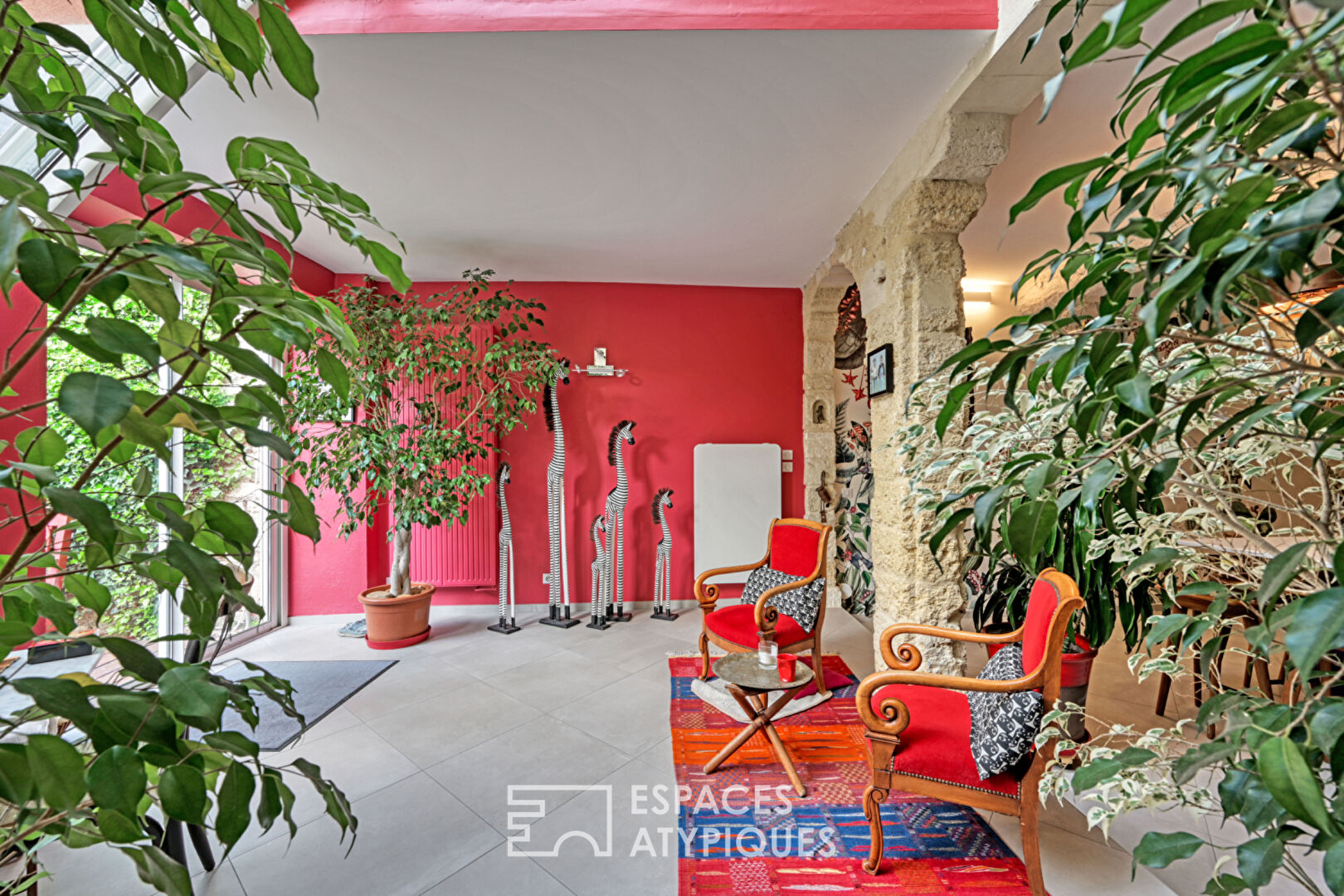 Superb village house with garden