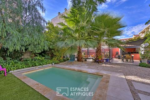 Maison avec jardin paysager et piscine, à deux pas du centre-ville de Sète