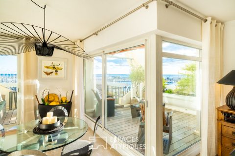 Inverted duplex with panoramic view