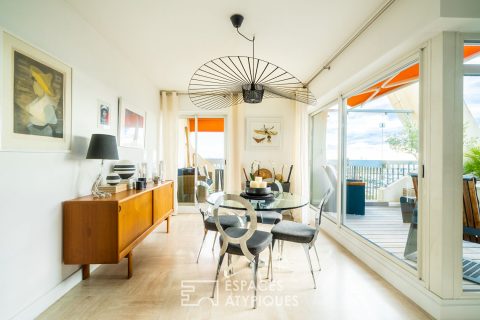 Inverted duplex with panoramic view