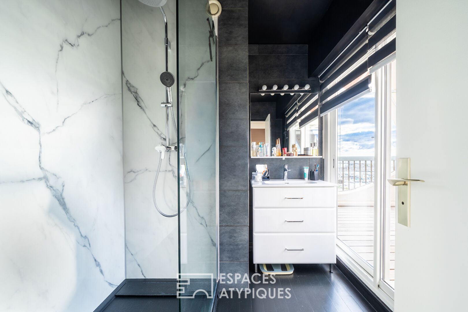 Inverted duplex with panoramic view