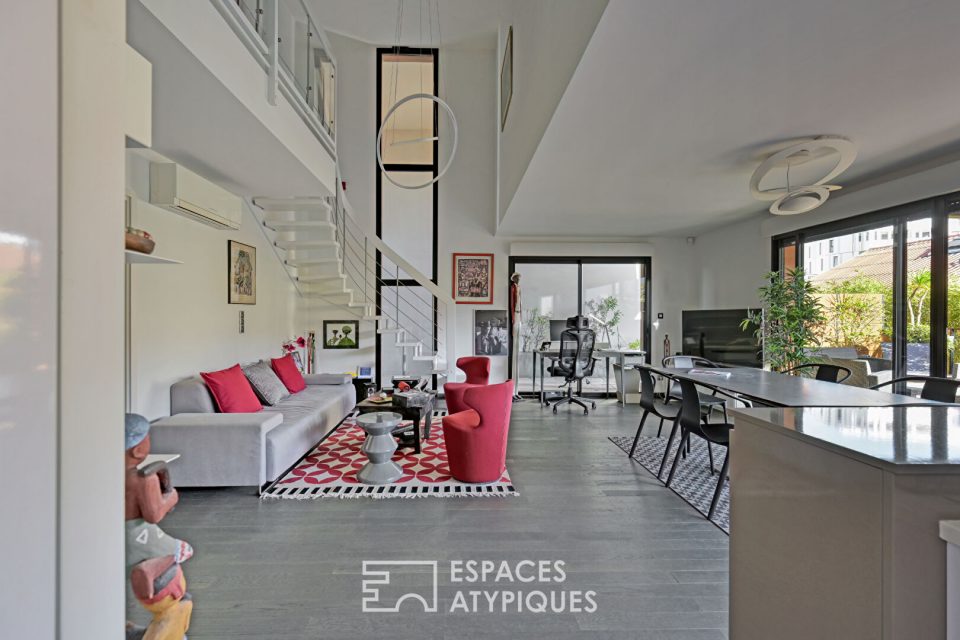 Loft-duplex d'architecte avec terrasse végétalisée