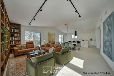 Rooftop contemporain au coeur de Montpellier: volumes, lumière et extérieur