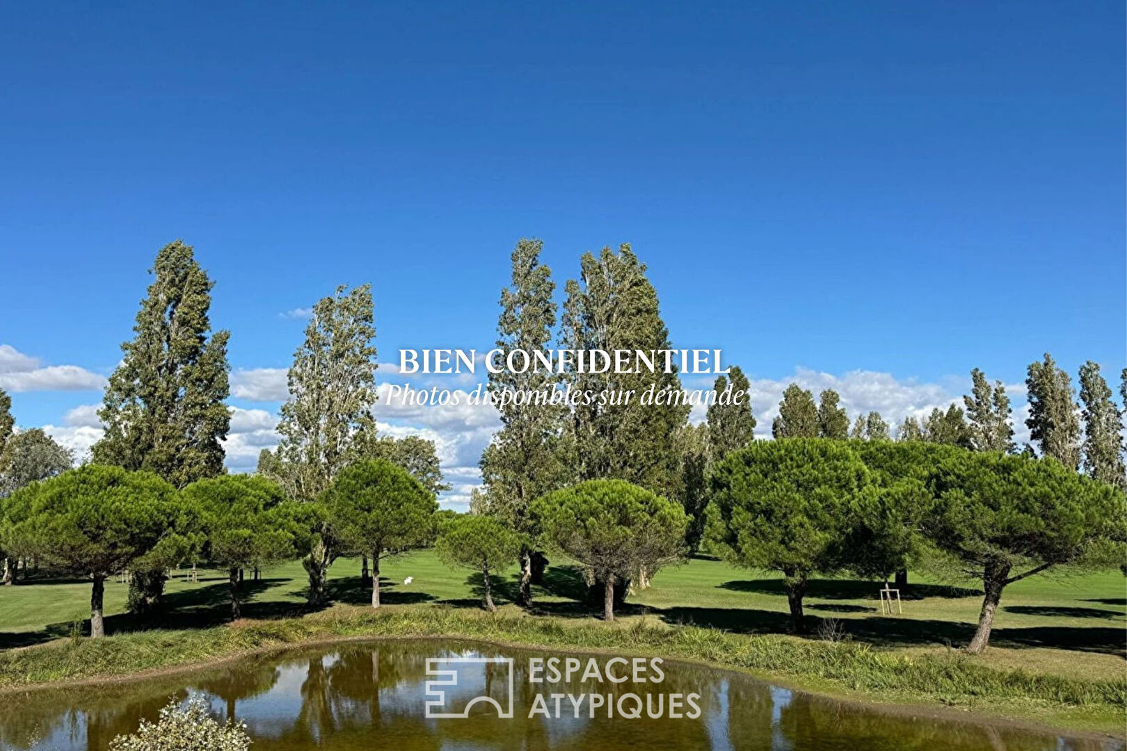 Villa with pool overlooking the golf course