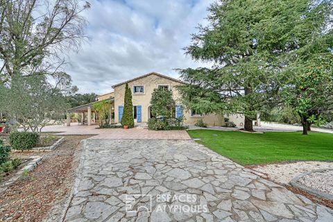 House on its wooded plot