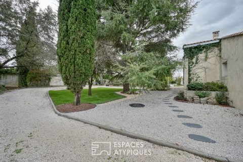 House on its wooded plot
