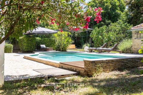 Maison familiale avec jardin méditerranéen et piscine