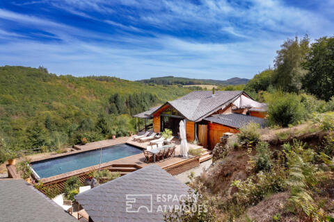 An exceptional chalet where contemporary elegance blends with organic architecture