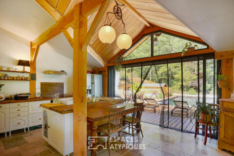 An exceptional chalet where contemporary elegance blends with organic architecture