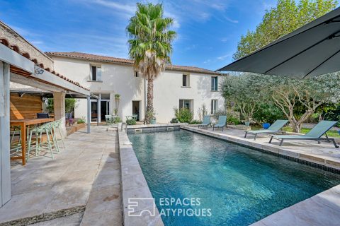 Renovated old distillery with swimming pool and garden