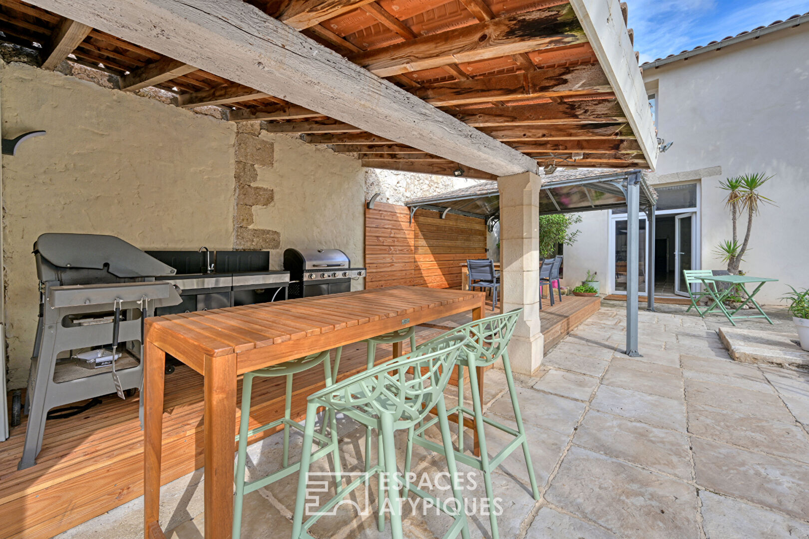 Renovated old distillery with swimming pool and garden