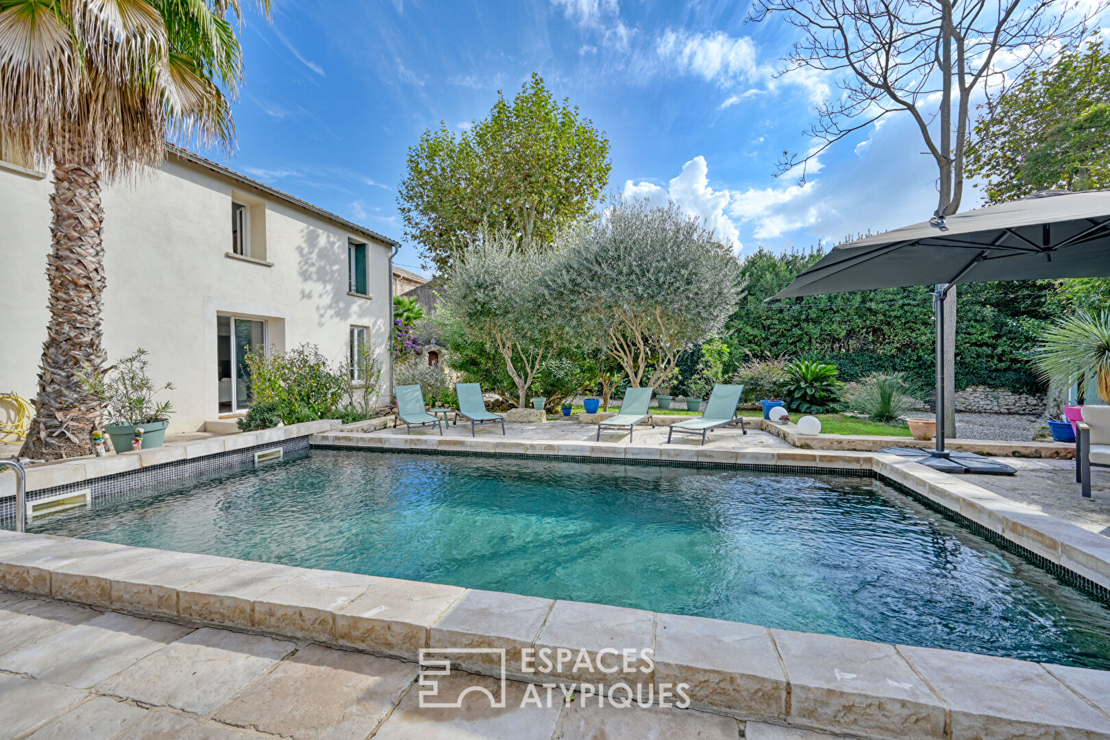 Renovated old distillery with swimming pool and garden