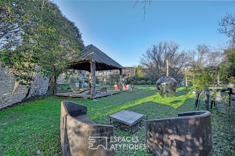 Splendide maison de village avec piscine dépendance et jardin paysager
