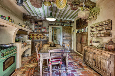 Belle provençale  et son commerce au coeur de Saignon