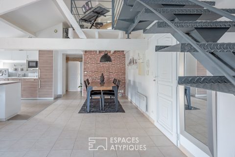 Duplex dernier étage style loft