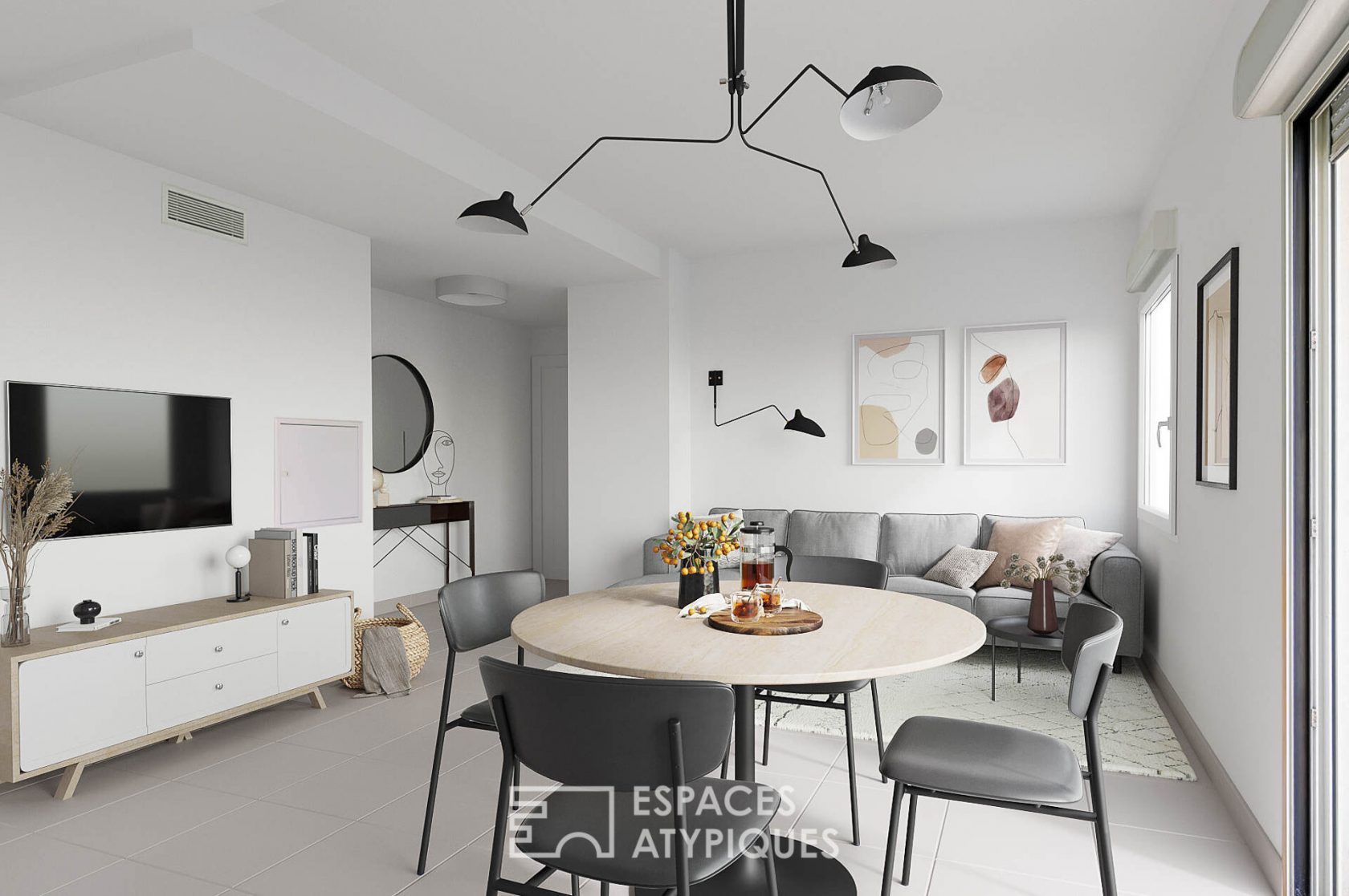 Appartement de standing dans résidence avec piscine