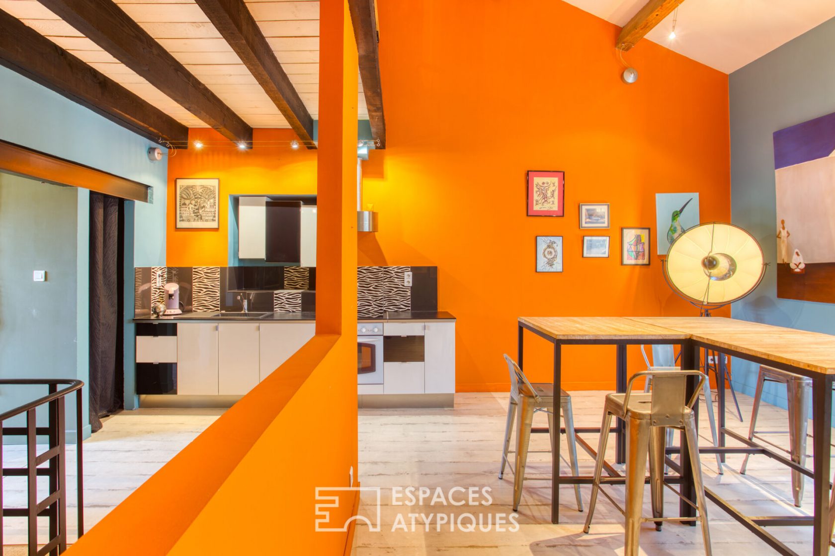colorful town house