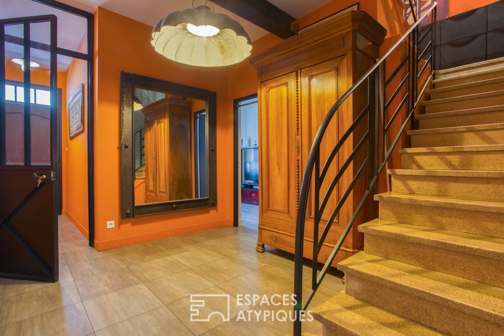 colorful town house
