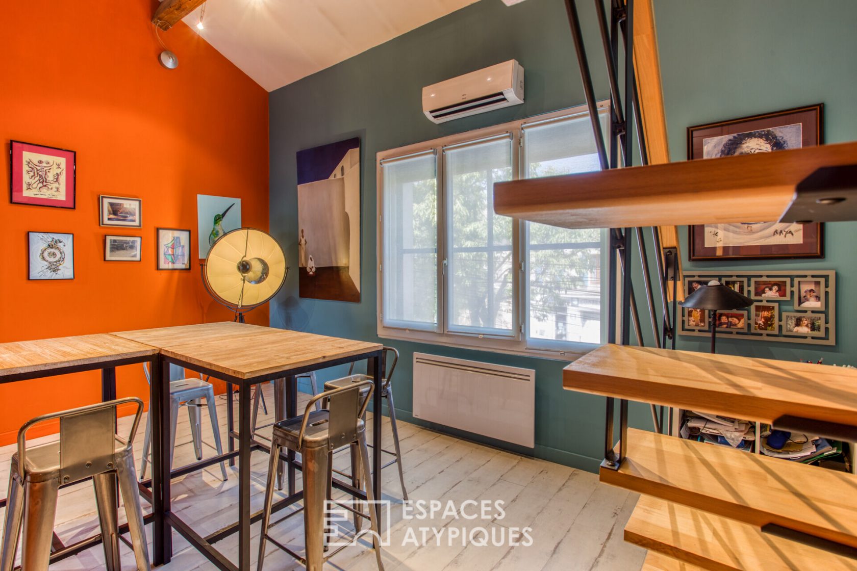 colorful town house