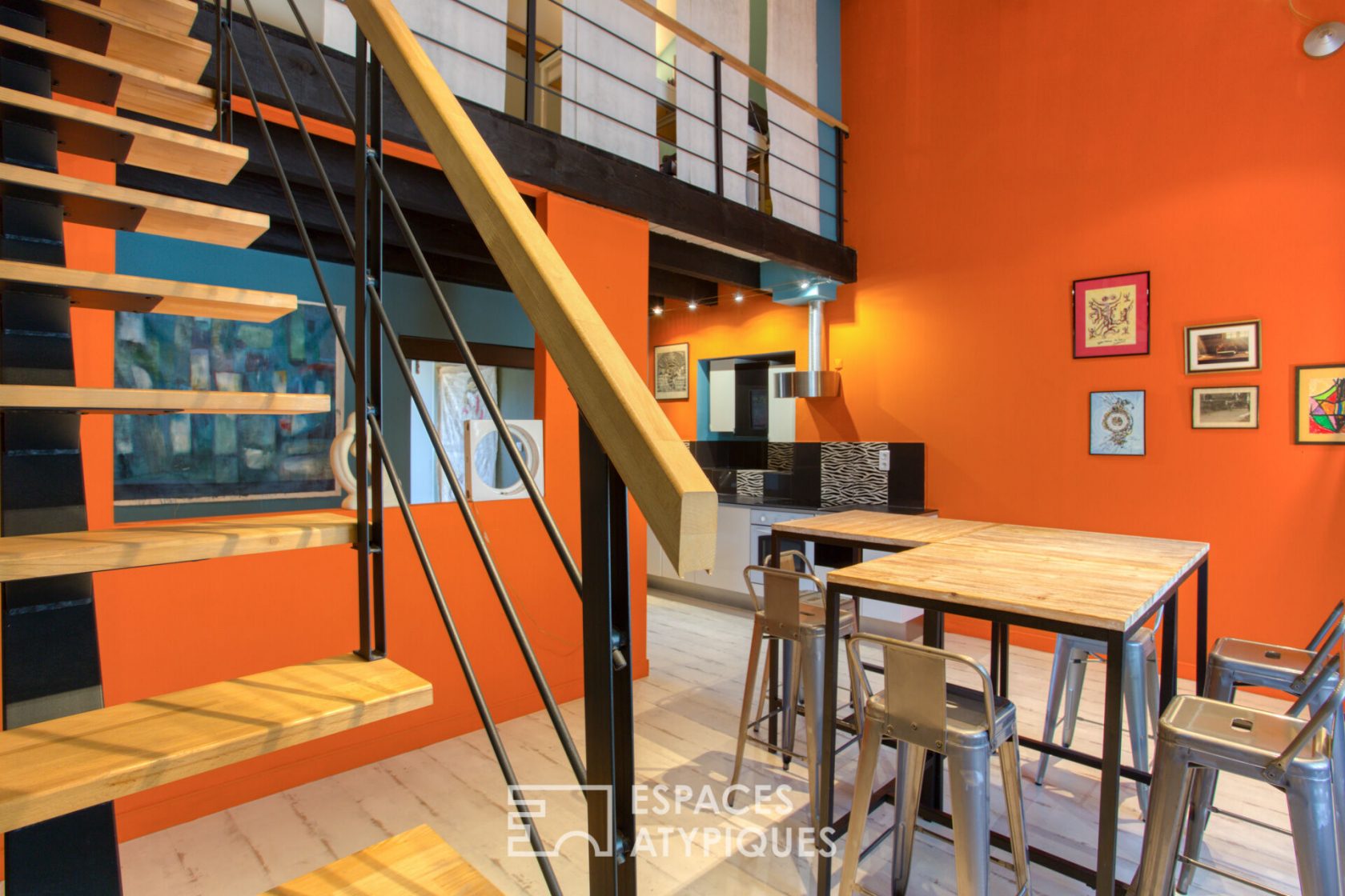colorful town house