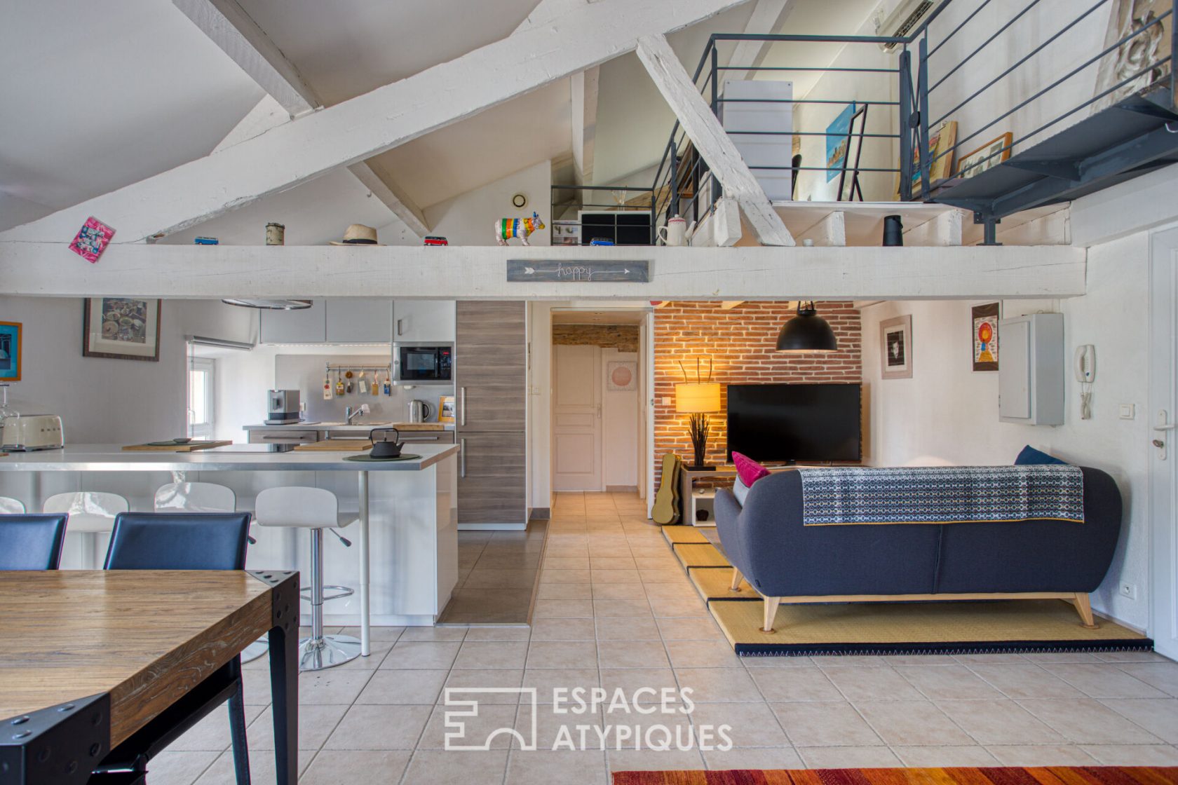 Top floor loft style duplex