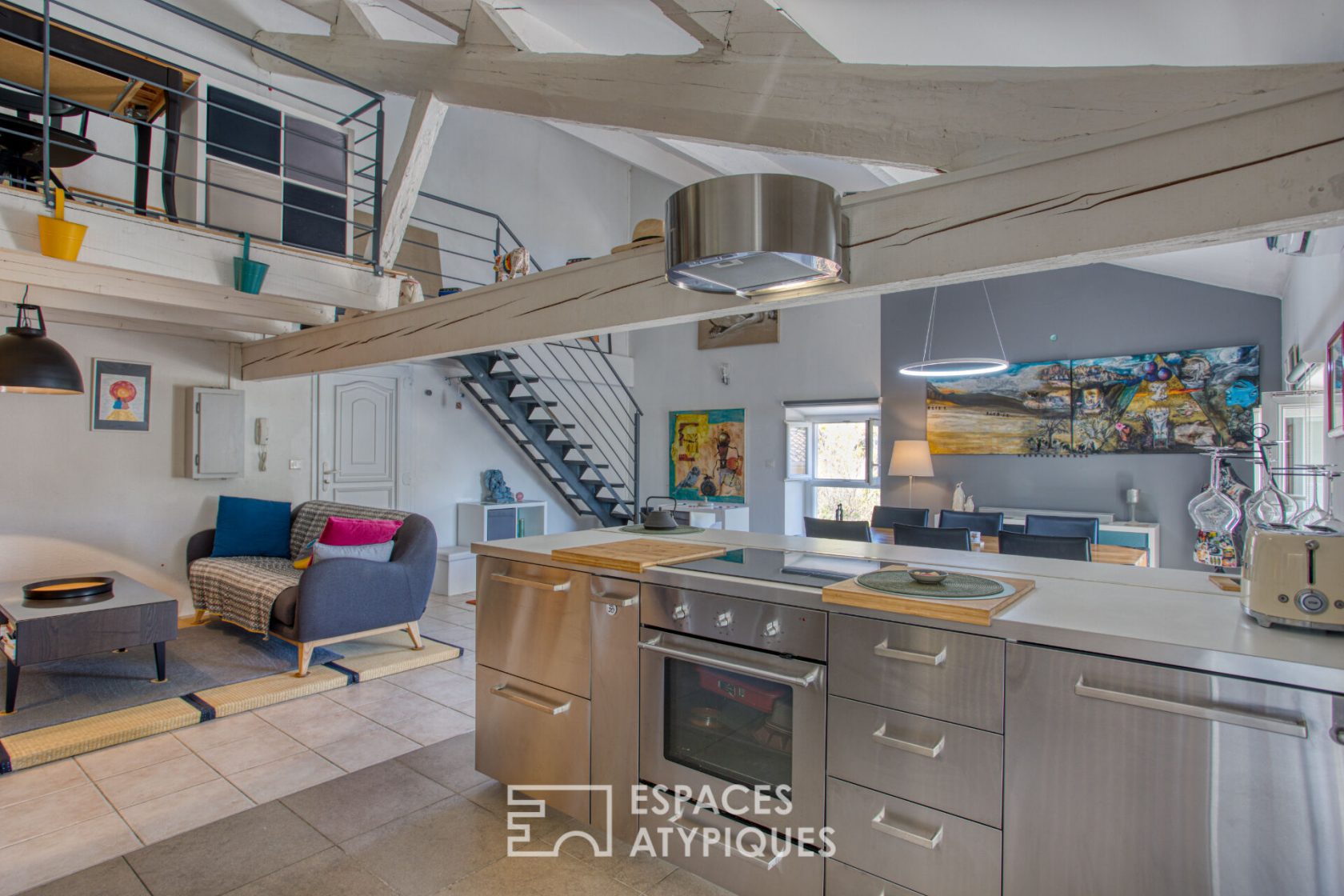 Top floor loft style duplex