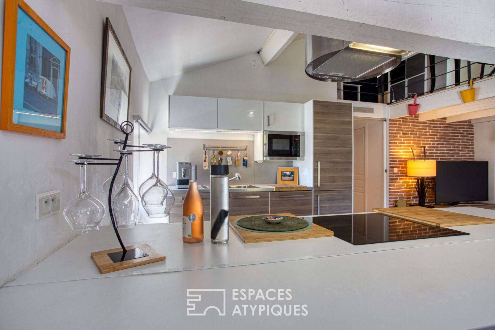 Top floor loft style duplex