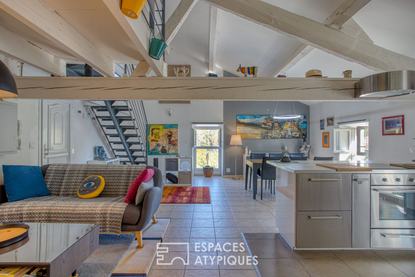 Top floor loft style duplex
