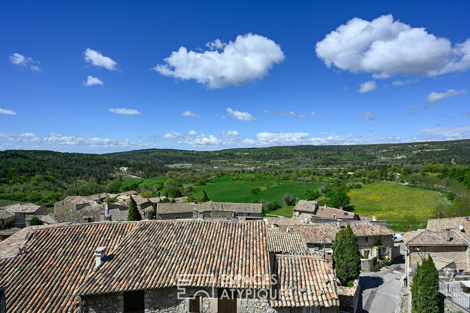 Beautiful village house with terrace and panoramic view