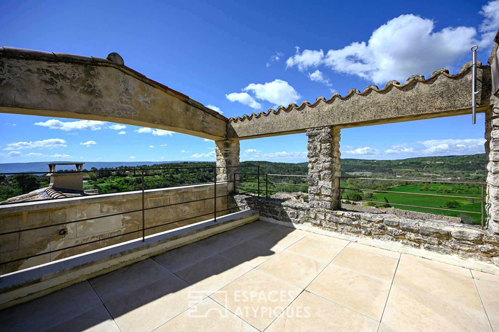 Beautiful village house with terrace and panoramic view