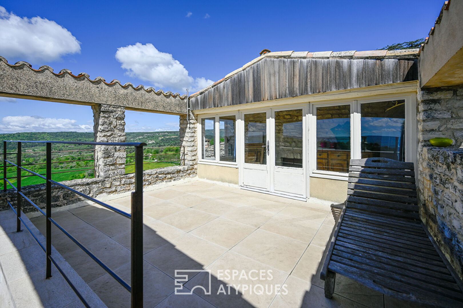 Beautiful village house with terrace and panoramic view