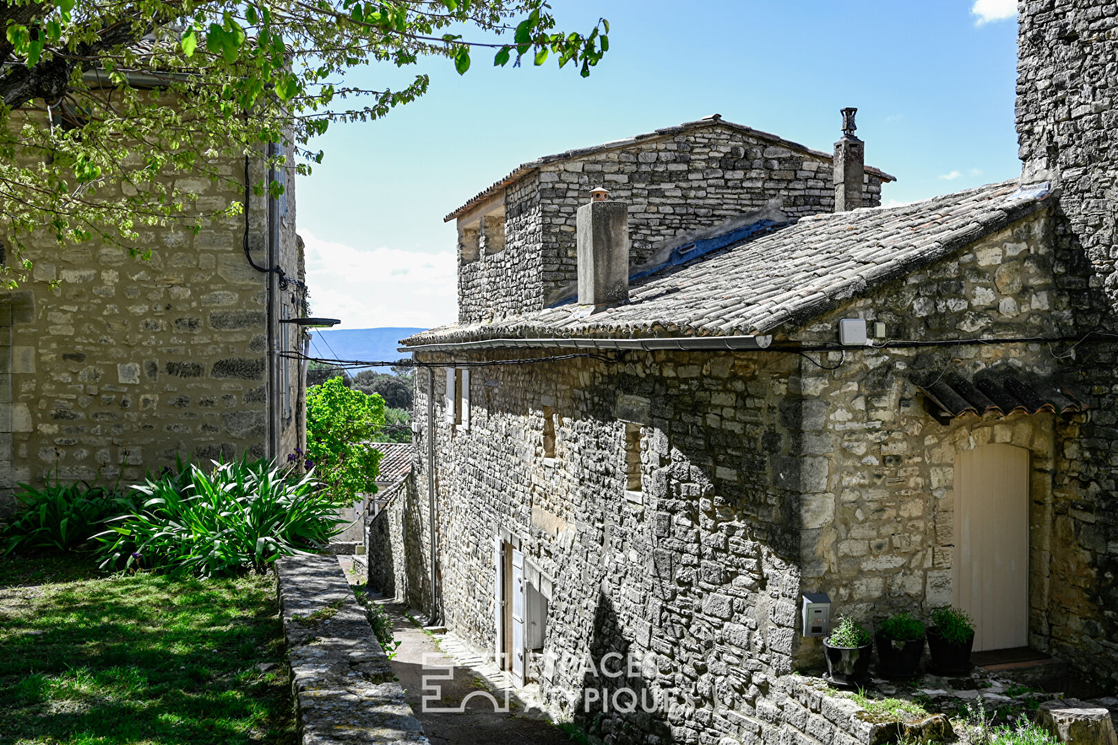 Beautiful village house with terrace and panoramic view