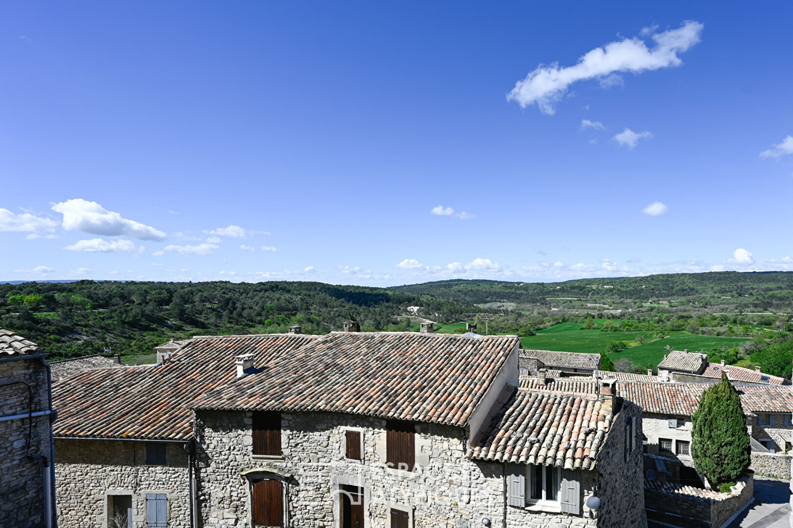 Beautiful village house with terrace and panoramic view