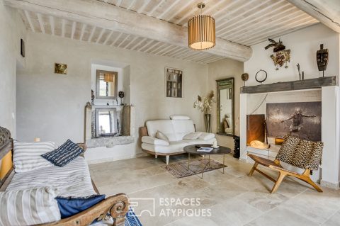 Elegant hamlet house and its landscaped garden