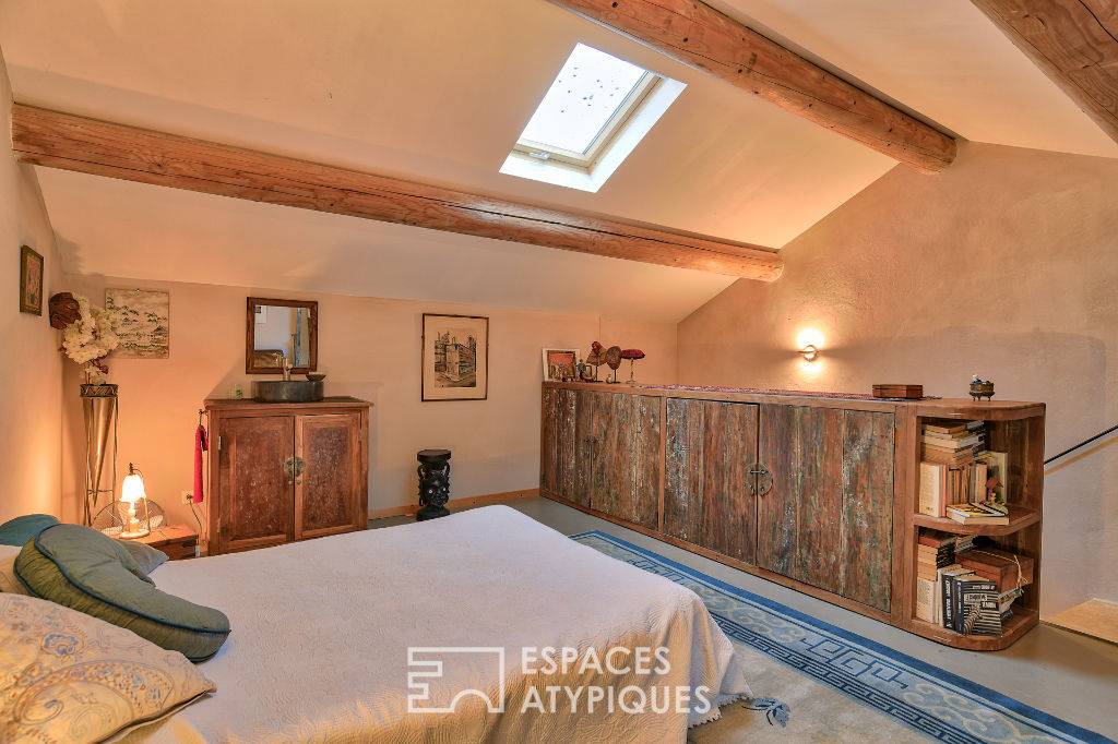 Elegant hamlet house and its landscaped garden