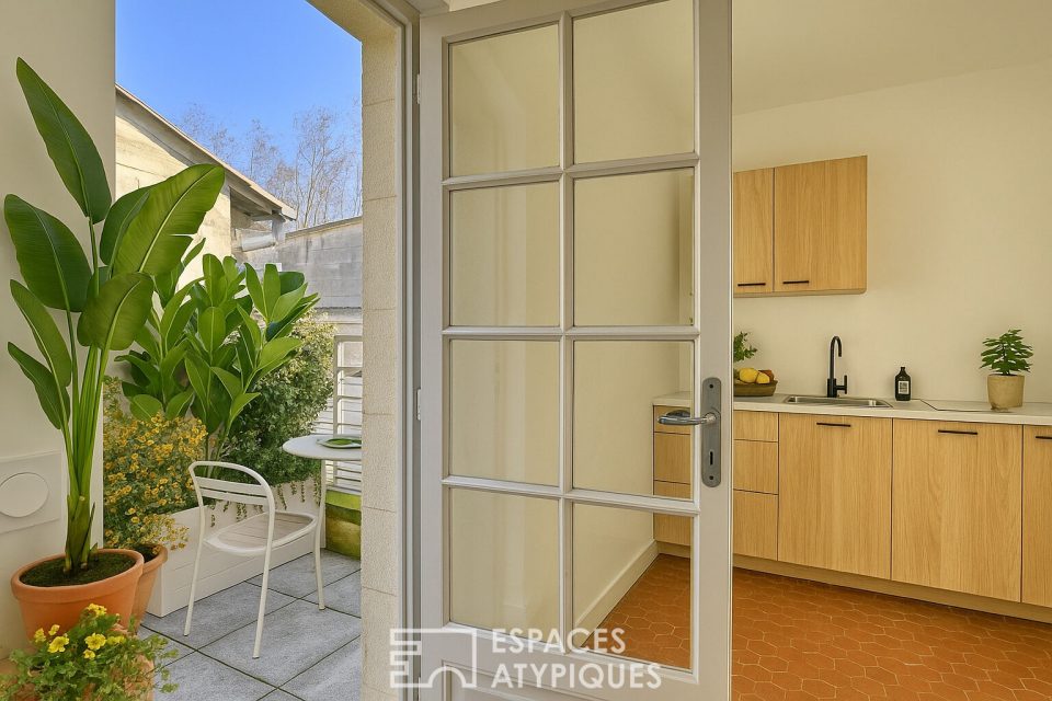 Appartement duplex rénové en coeur de ville avec terrasse