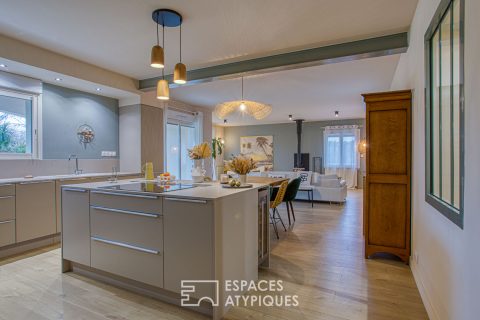 Rénovation de qualité dans un parc verdoyant avec piscine