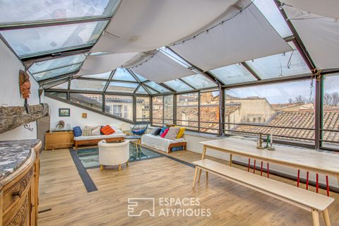 Maison de charme et sa terrasse en toiture