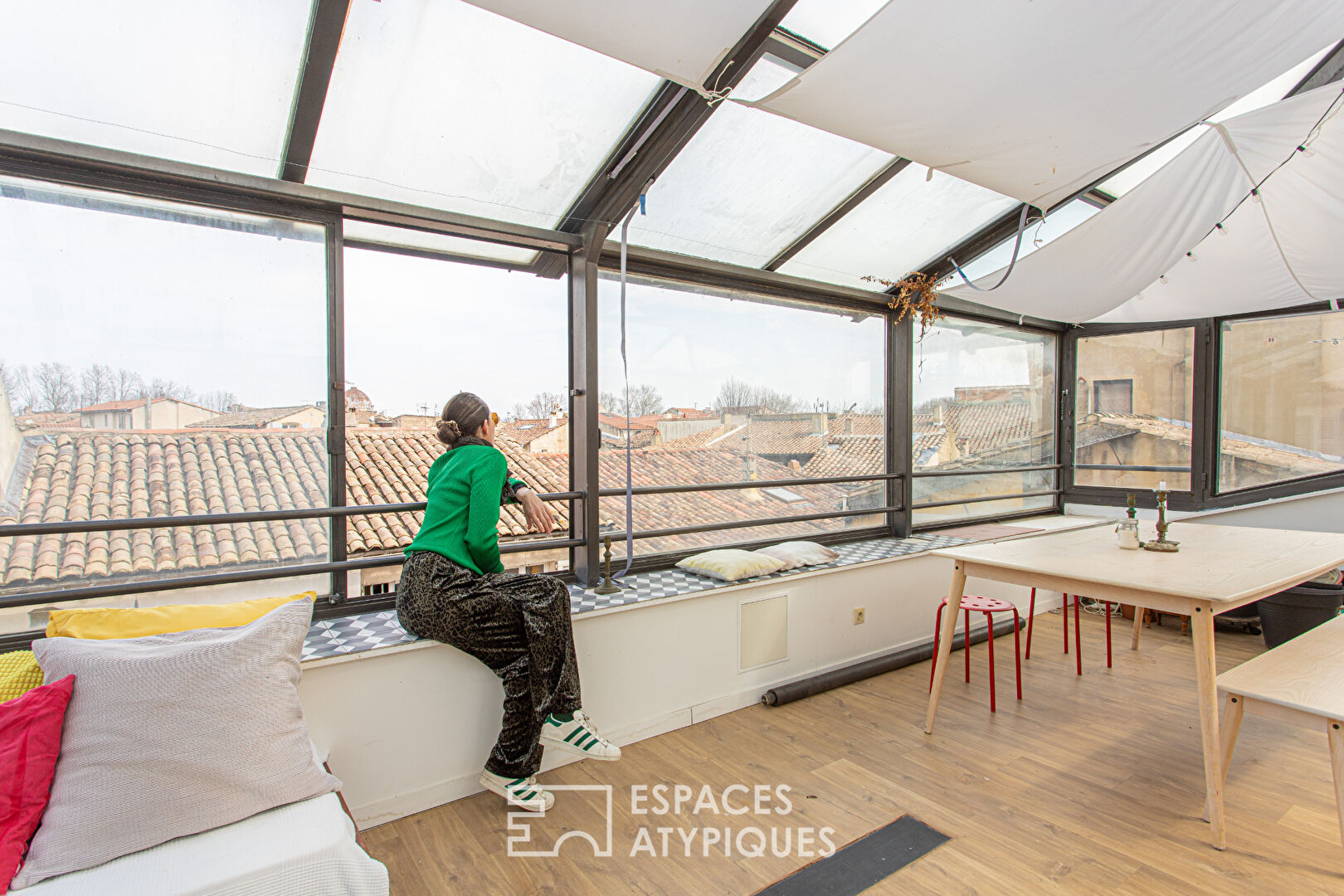 Maison de charme et sa terrasse en toiture