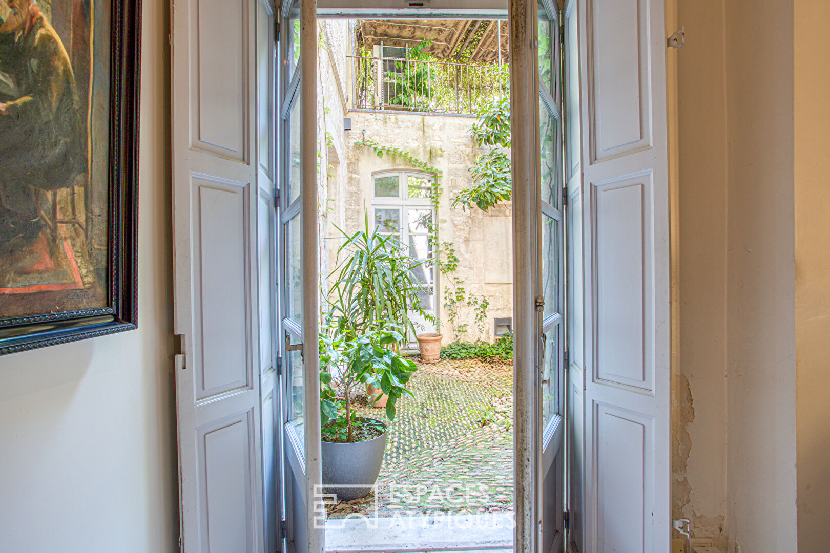 Maison de caractère, sublimée par un rosier Banks et une rénovation inspirée