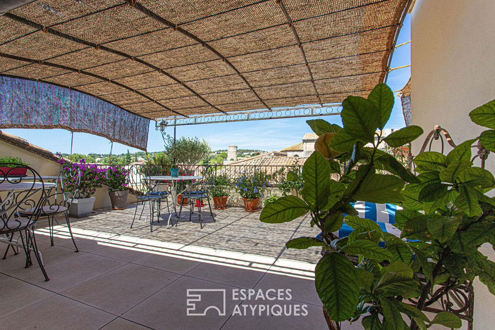 Back to basics, village house with terrace and view