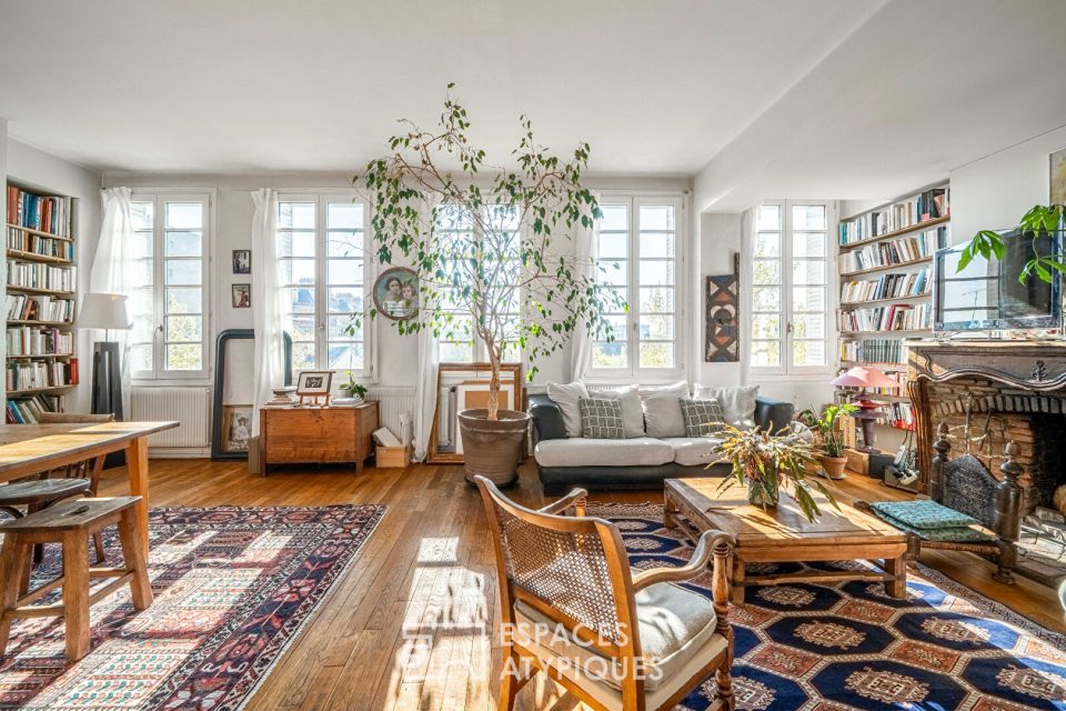 Appartement traversant avec terrasse, proche rue Daguerre