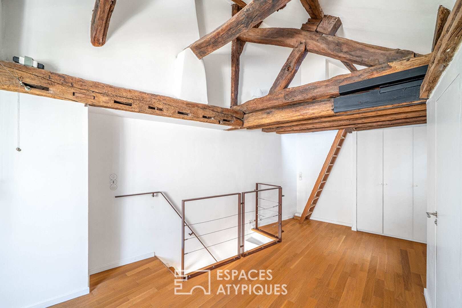 Quartier Latin, near Seine waterfront Top-floor duplex