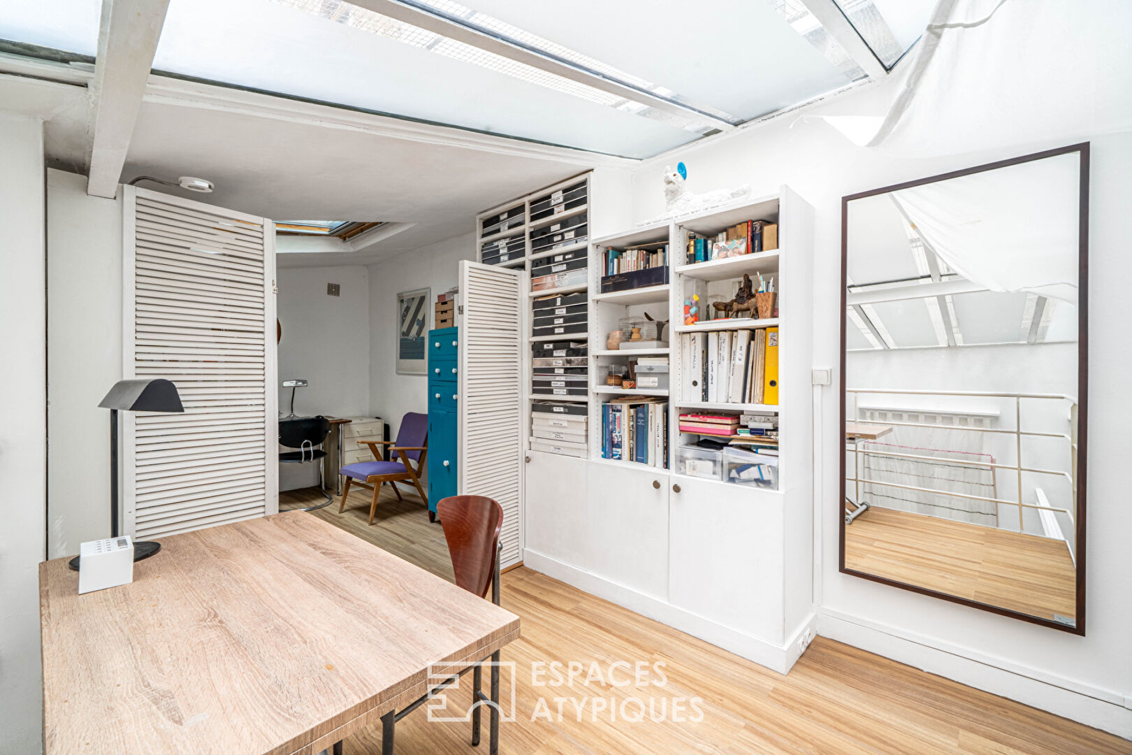 Atelier d’artiste en duplex rue des Ecoles