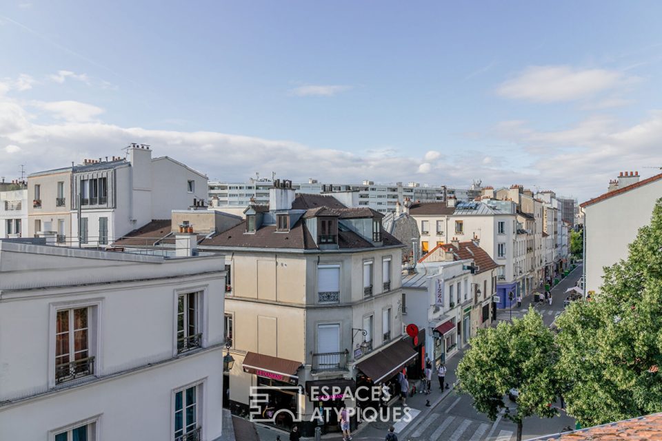 Dernier étage à la Butte-aux-Cailles