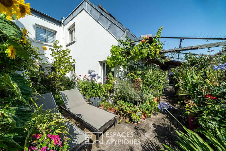 Maison sur un toit avec terrasse vue dégagée