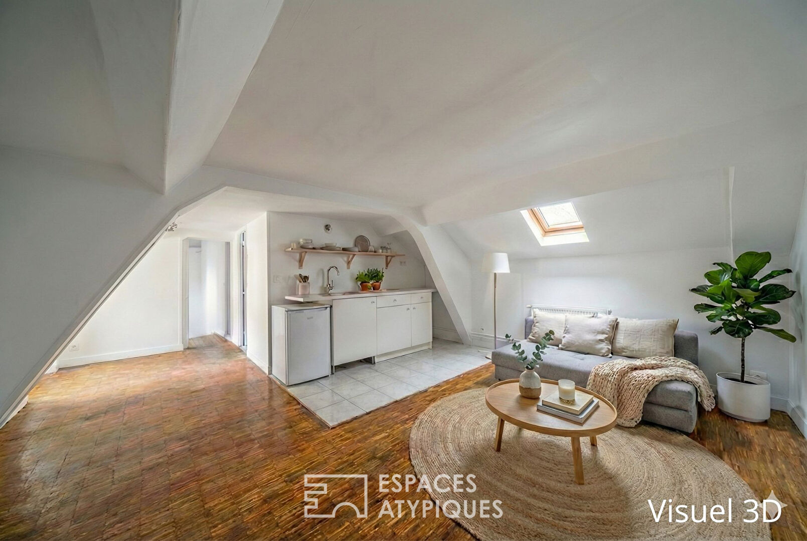 Maison-atelier avec cour intérieure, quartier Convention