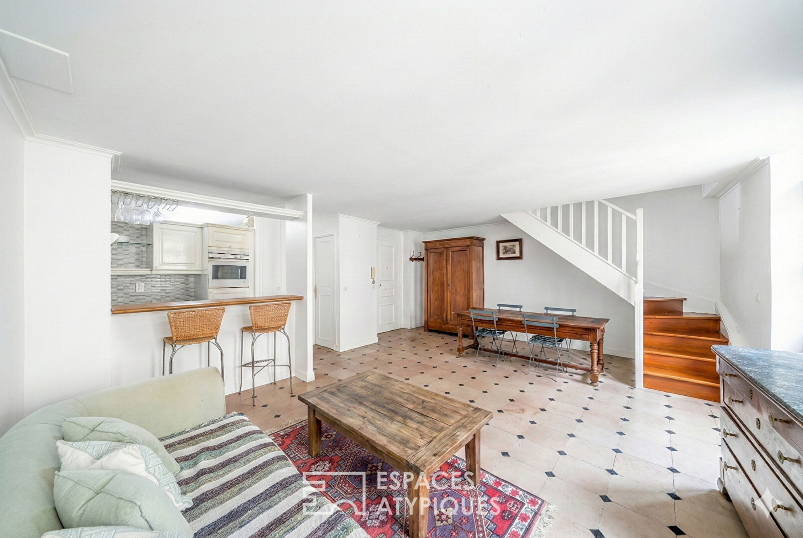 Quartier mouffetard – Duplex au derniers étages